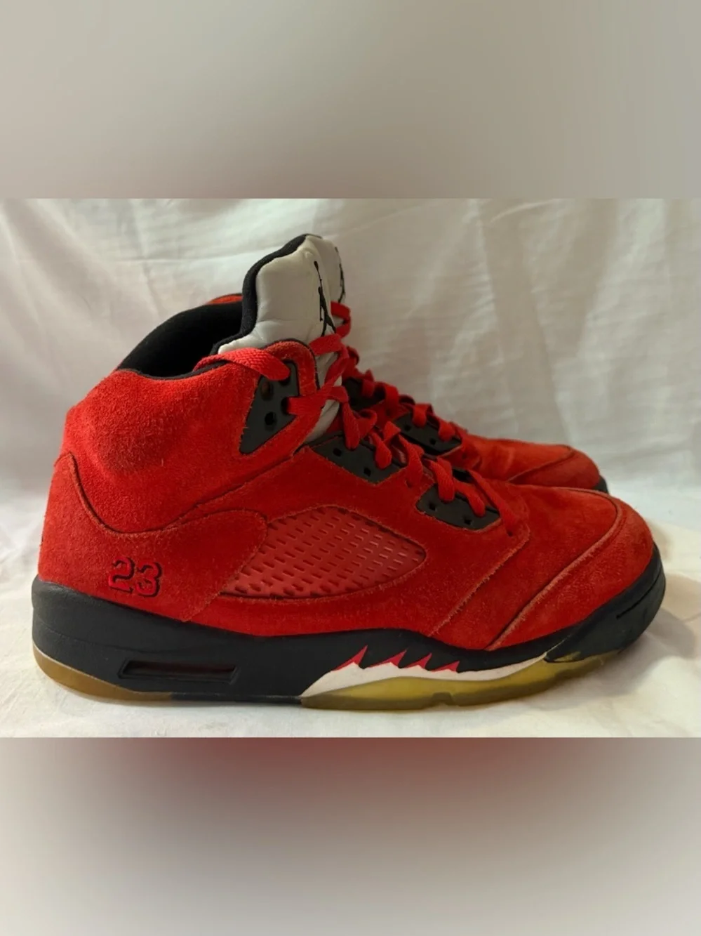 Nike Men's Air Jordan Retro 5 2009 TM8 136027-601 Raging Bull Red US 9.5